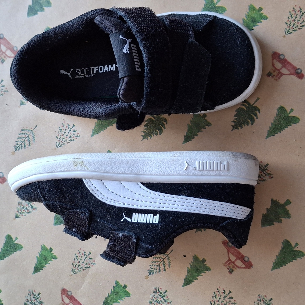 Puma Kids SoftFoam Black Sneakers